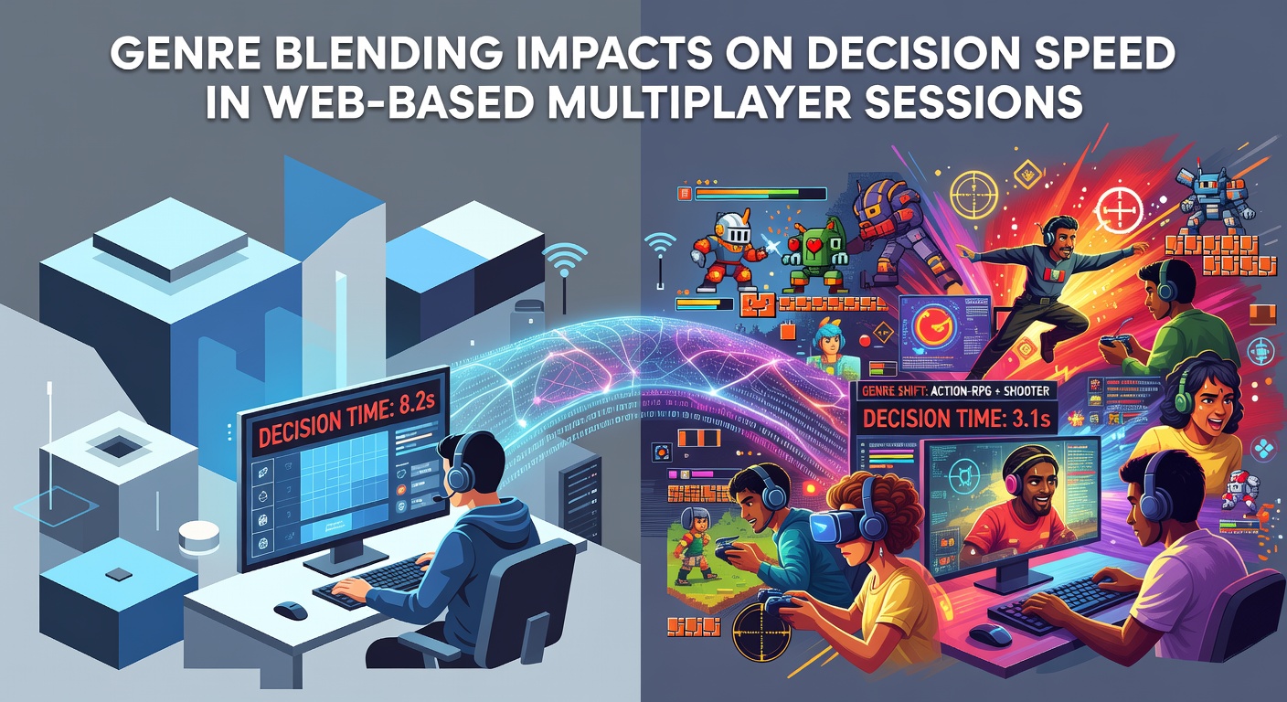 Players engaged in a web-based multiplayer session featuring blended strategy and action elements that influence decision timing