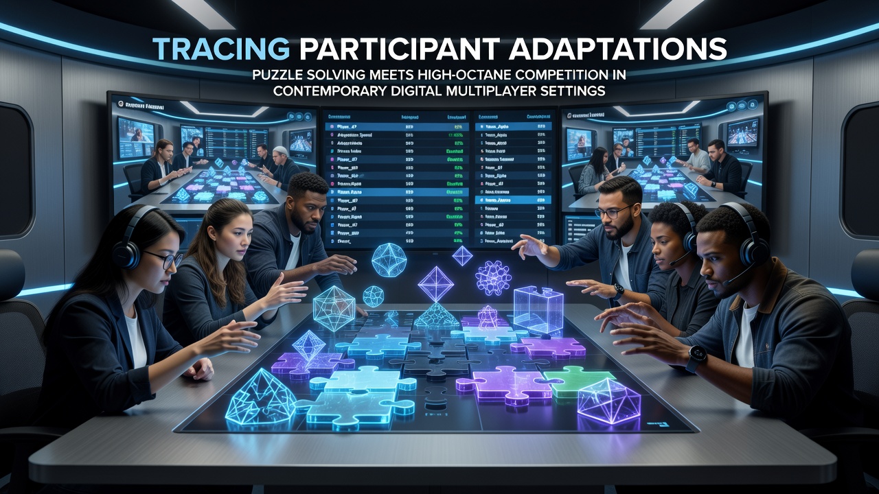 Players engaging in a hybrid puzzle-competition multiplayer session on digital platforms